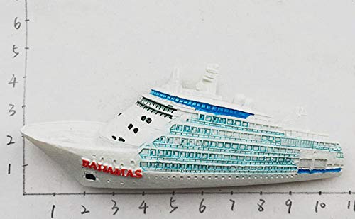 Imán decorativo 3D barco crucero Bahamas miniatura 4