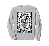 Virgin Mary Mexican Blanket Art Bandana Print Chicano Cholo Sweatshirt