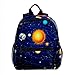 Cartable de Maternelle Galaxie Saturne Sac à Dos Enfant Garderie Maternelle Sac Creche Sac École Mignon pour bébé Fille Garçon 3-8 Ans 25.4x10x30 CM