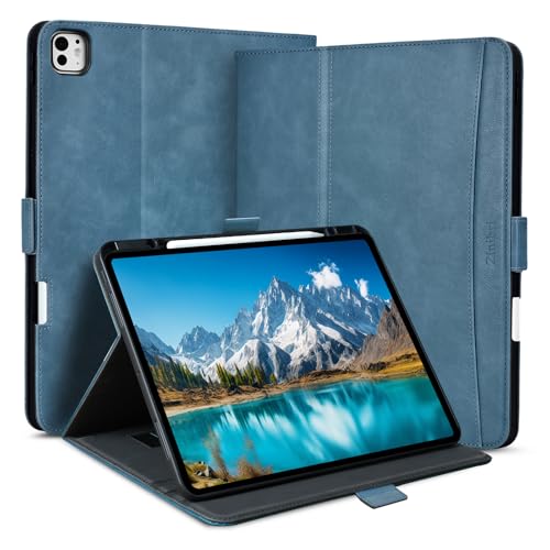 Étui iPad Pro 13 M5 M4 multi-angle et veille auto, housse de protection à rabat magnétique