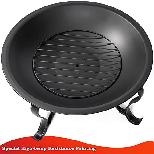 Singlyfire SINSKUH67924 29 Inch Fire Pits For Outside Firepit Outdoor Wood Burning Bonfire Pit Steel Firepit Bowl thumb #3