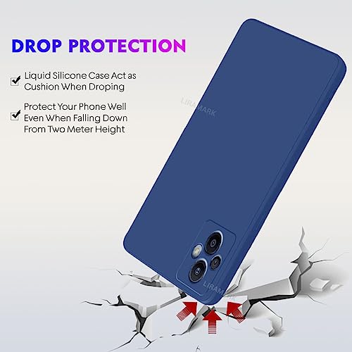 Image of LIRAMARK Silicone Soft Back Cover Case for Oppo F21 Pro 5G & Oppo F21s Pro 5G (Silicone Blue)