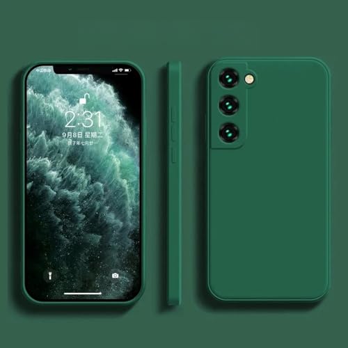 Coque Samsung S23 Ultra en silicone liquide vert foncé