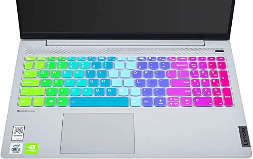 Image of RAYA Silicone Keyboard Skin Cover for Lenovo ideapad Slim3 & Slim5 15.6 inch Laptops | ThinkBook 15 and Lenovo V15 Laptop Keyboard Cover (Multicolour)