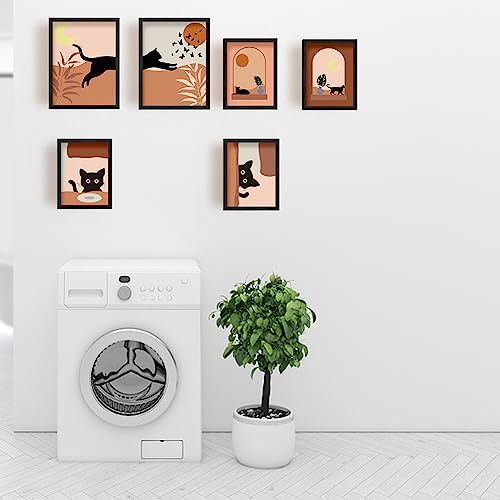 SUPERDANT-Boho-Black-Cat-Wall-Art-Prints-Unframed-Art-Print-Bohemian-Abstract-Art-Animal-Nature-Illustration-Decor-For-Kitchen-Bedroom-Office-Bathroom-Home-Decor
