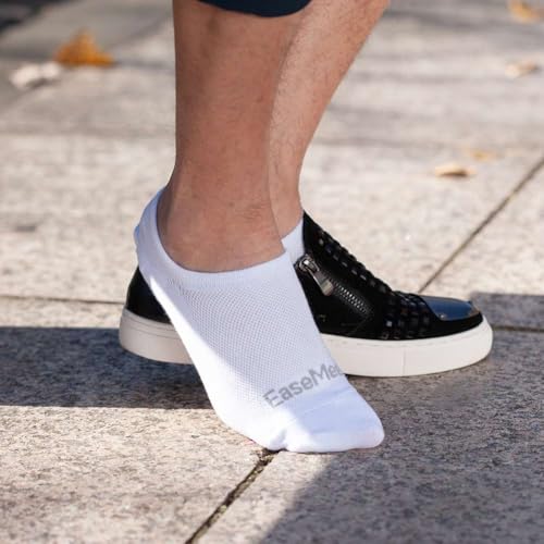 No Show Socks for Men 6 Pairs Casual Low Cut Cotton Socks with Non Slip Grips4