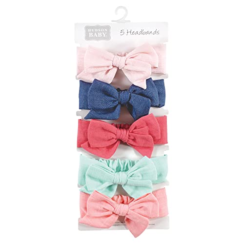 Image of Hudson Baby Cotton and Synthetic Headbands, Size 0-24 Months