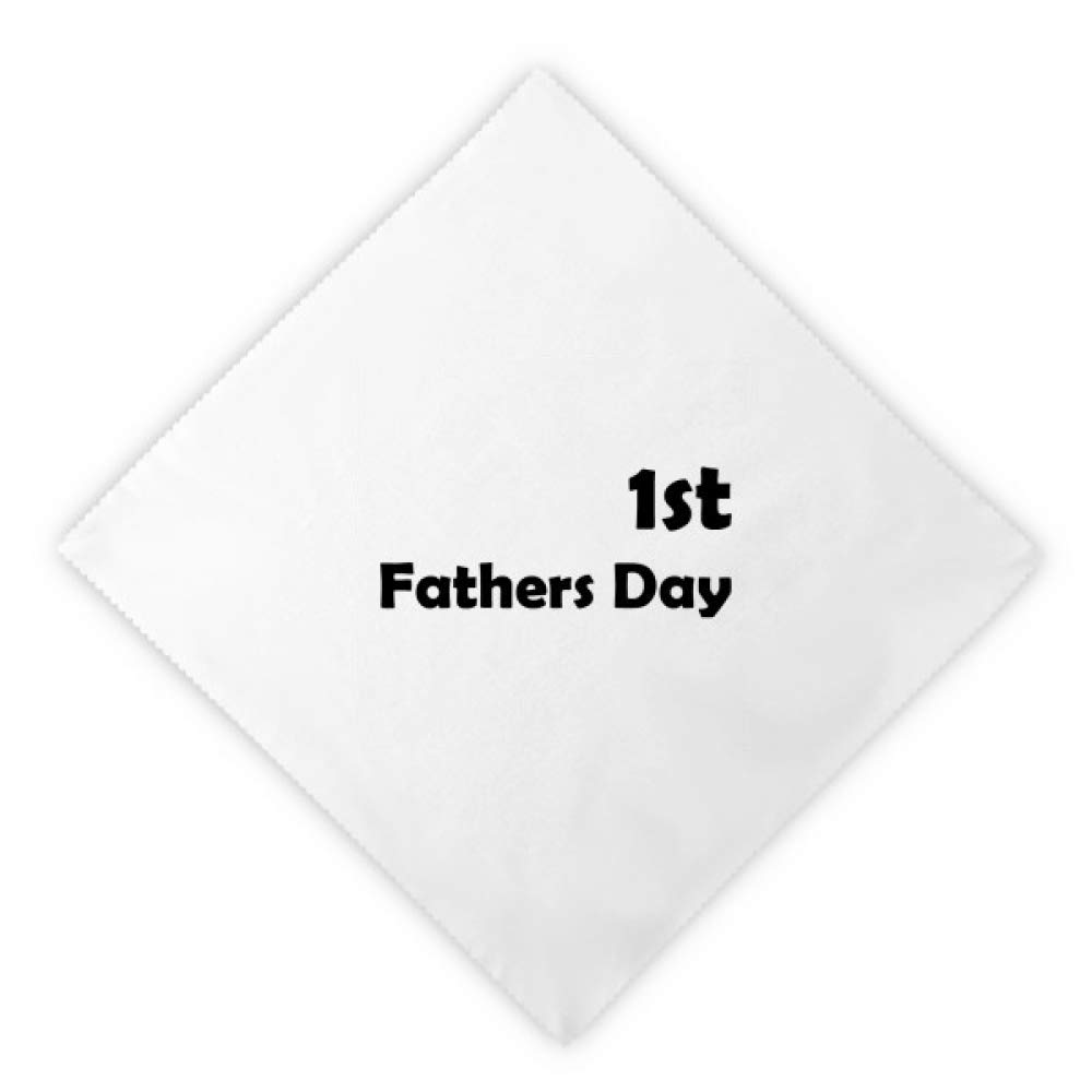 Serviettes en tissu blanc antitache DIYthinker réutilisable festival déjeuner dîner 2Pcs