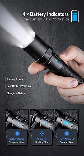 Nextorch 2600 Lumens Rechargeable Led Flashlight Mini Handheld Light Usb Rechargeable For Police Law Enforcement Hunting Camping(P81) #TOP5