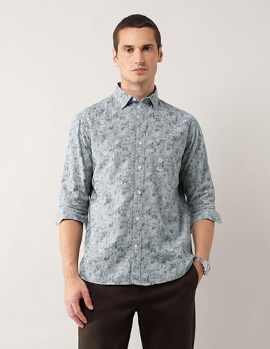 Image of Arrow Sports Men's Slim Fit Floral Printed Shirt