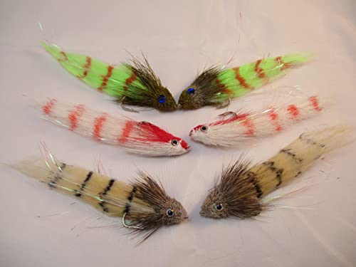 Unknown Redfish/Tarpon Slider 6 Fly Selection 2 of Each Color