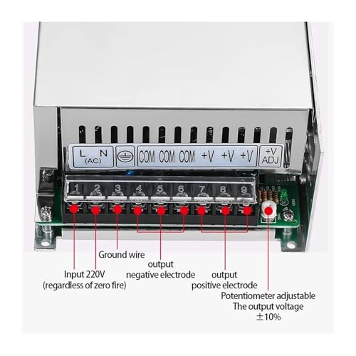 Alimentation à découpage 600W boîtier robuste en aluminium pour transformation AC DC - 4