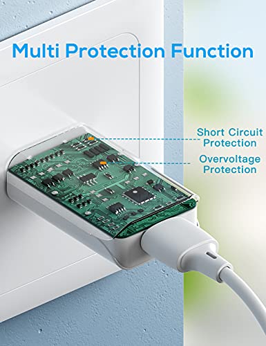 USB Ladegerät 5V 1A USB Netzteil Stecker, 5W Slim USB Netzstecker Adapter Steckdose Ladestecker für iPhone, Samsung Handy,MP3, eBook Reader und Mehr (White) - Image 3