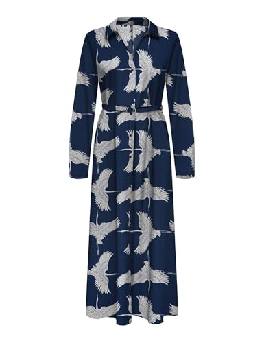 Robe Longue ONLY Bleu Foncé pour Vos Sorties Citadines et Week-ends