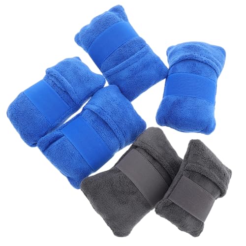 Vaguelly 6 Piezas desarenador Guantes de Saco de Arena Bolsa de Polvo de Arena Limpieza de Arena Guantes quitarenas Bolsa para Quitar Arena Accesorios de Playa de Arena algodón