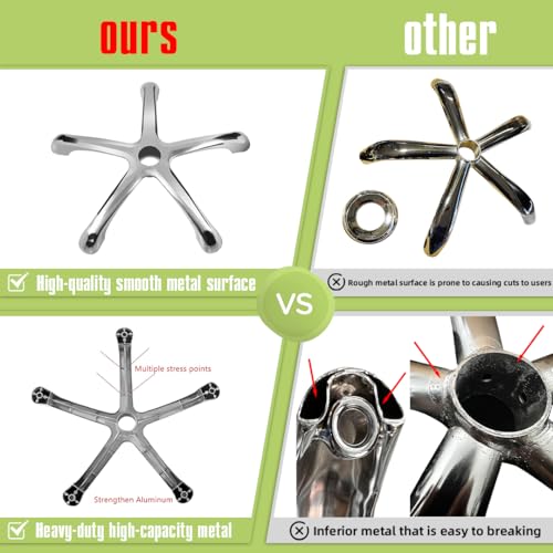 image for Ainilaily Rolling Stool with Wheels, Heavy Duty Hydraulic Massage Stoo