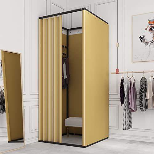 Vestidor utilizado en centros comerciales y eventos de moda con cortina 2