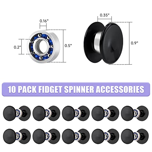 Image of NiArt Fidget Spinner Silicone Resin Mold Kit, 5 Molds, 10 Bearings Set | 5 Unique Designs For Epoxy UV Resin Casting, DIY Stress Relief Toys, Crafts & Gifts For Kids And Adults, Make 10 Spinners