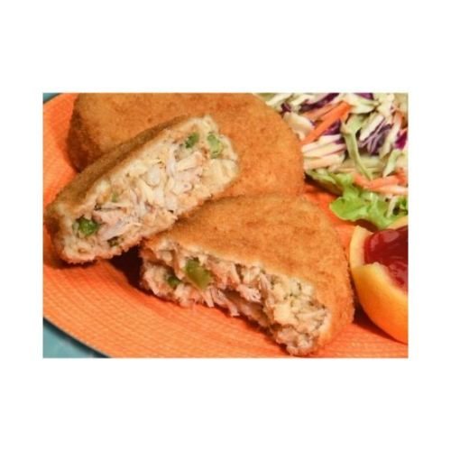 New Wave Kaptains Ketch Breaded Deviled Crab Cake, 3 Ounce -- 32 per case.