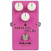 Vintage analog delay effect True bypass hardware switching Pure Analog Bucket Brigade circuit Delay Time, Repeat & Blend controls Battery 9V PP3 (supplied) Controls Delay Time, Repeat, Blend & foot switch 80's delay repeat tone analogue