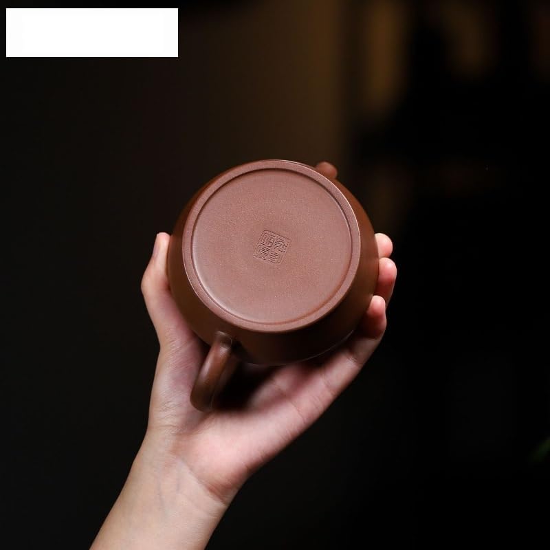 Czajnik do herbaty 240 ml, fioletowa glina, ręcznie robiony czajnik, surowa ruda, fioletowy gliniany czajnik z filtrem, chiński zestaw do herbaty Zisha, czajniczek do kuchenki