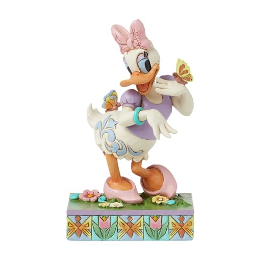 Enesco Coleção Disney Traditions por Jim Shore Estatueta de Pato Margarida com Flores e Borboletas -