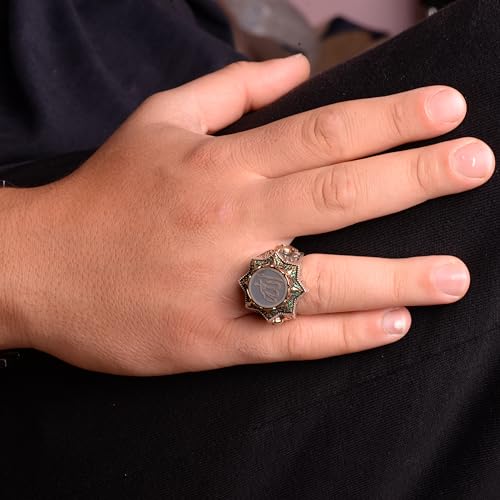 Bague en argent sterling 925 KAMBO, chevalière arabe d'exception
