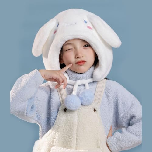 Chapeau Cinnamoroll blanc pour vos sorties d'hiver et balades sous la neige