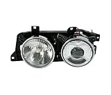 Phare gauche compatible avec BMW Serie 5 E34 1988 1989 1990 1991 1992 1993 1994 1995 518i 520i 525i 525iX 530i 535i 540i 524td 525td 5td ds VP100 Phares 64 L côte conducteur chromes