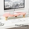 Amazon.com: AFOOYO Monitor Stand Riser,Cloud-Shaped Sturdy Wood ...
