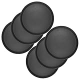 Randhöhe: ca. 1,8 cm 6 x WELLGRO® Gastro Tablett - Ø 35 cm rund, schwarz - antirutsch Kellnertablett Set - Serviertablett - Gastrotablett - Gläsertablett