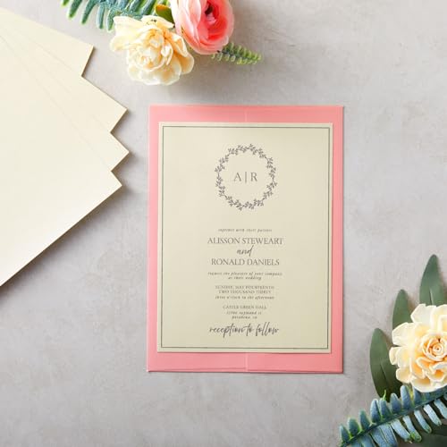 Ivory Metallic Paper - 96-Pack Shimmer Papers, Double Sided, Laser Printer Compatible, Perfect for Weddings, Baby Showers, Birthdays, Craft Use, 8.5 x 11 Inches - Image 3