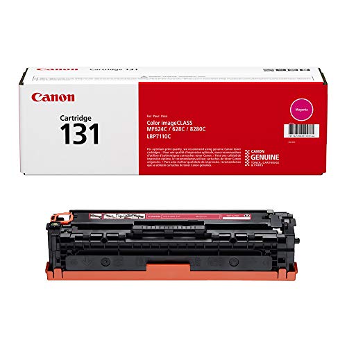 Canon Genuine Toner, Cartridge 131 Magenta (6270B001), 1 Pack, for Canon Color imageCLASS MF8280Cw, MF624Cw, MF628Cw, LBP7110Cw Laser Printers, 1 Size
