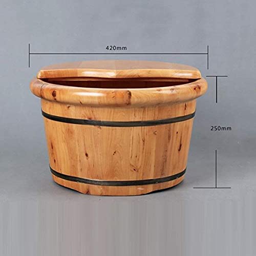 Spa para pies de madera maciza con tapa y masaje miniatura 5