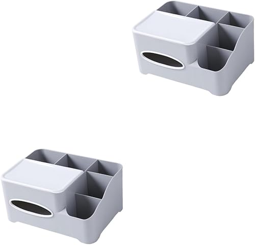MAGICLULU 2 contenedores para almacenamiento de ropa, organizador de escritorio, organizador de pañuelos, organizador de escritorio, organizador de