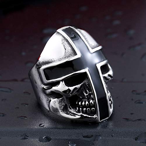Image of Genuine Stainless Steel Ring Jewelry for Men Fashion Punk Biker Skull Rings