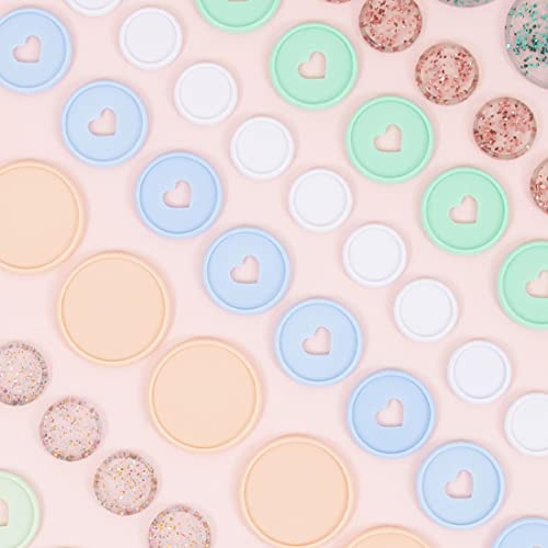 Craftelier - Kunststoffscheibenringe S zum Binden von Planern, Agenden, Notizbüchern oder Alben | Ideal für Scrapbooking und Basteln | Packung mit 9 Stück 25 mm Durchmesser - Farbe Schwarz