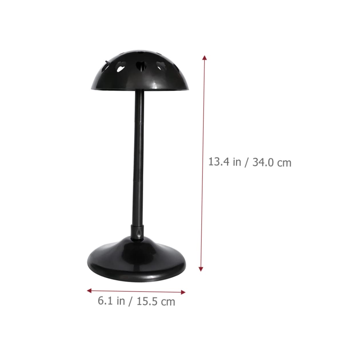 WOFASHPURET 2Pcs Detachable Wig Display Stand Mushroom Shaped Wig Styling Holder for Long Hair Wigs Stable Base for Easy Display Trade Shows Salons