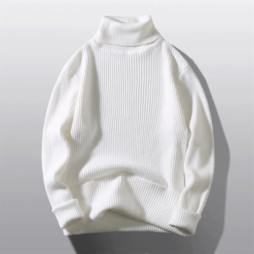 Men's Turtleneck Sweater Knit Pullover for Autumn and Winter Slim Fit Casual Jumper Warm Rollneck Sweater4