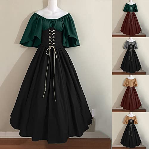 Vestido medieval para mujer retro y traje gotico de halloween 2