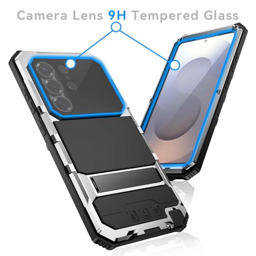 Coque Samsung S25 Ultra alliage aluminium silicone silver - 6