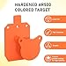 LXVOOEE AR500 Steel Targets for Shooting, 1/2'' Thick Silhouette Gong Combo Metal Targets for Shooting Laser Cut Steel Target, Neon Orange