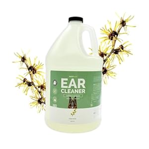 Bark2Basics Dog Ear Cleaner, 1 Gallon – All Natural, Witch Hazel, Gentle Aloe Vera and Chamomile Extract Base, Breaks Through Tough Wax and Debris, Soap-Free