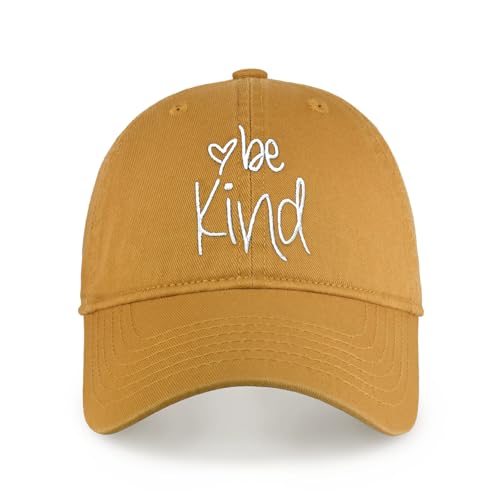 Image of ChoKoLids Be Kind Fashion Dad Hat Cotton Baseball Cap Polo Style Low Profile