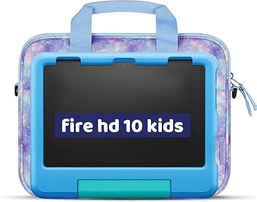 Choco Mocha 12,5 cala dziecięca torba na tablet, etui do Fire HD 10 8, Fire 10 8 iPad, Kids Tablet Bag, Gwiaździste niebo niebiesko-fioletowe, 12.5 Zoll, Minimalistyczny
