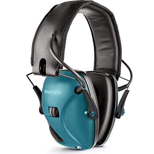 Casque de tir antibruit électronique awesafe GF01 Réduction du bruit Maximisation du Son Sécurité Electronique Casque antibruit, Protection Auditive, NRR 22 dB, Idéal pour le Tir et la Chasse