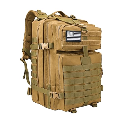 WOLT 45L Tactical Military Molle Backpack Khaki