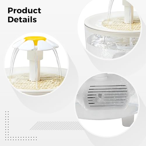 Fuente automática de agua para gatos 1.5 L miniatura 2