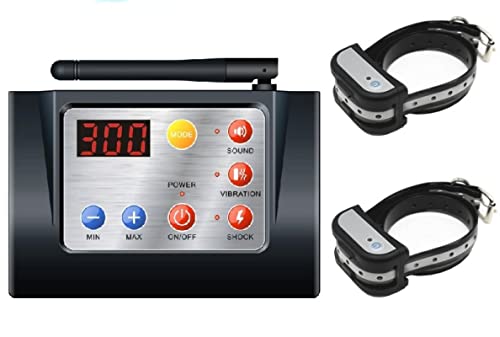 QXbecky Nouveau 2 en 1 système de clôture Chien électronique sans Fil et l' entraînement par Vibration sonore Collier de Dressage de Chien et la Fonction de clôture 2 système de Chien