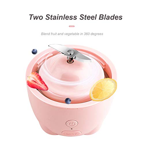 DECDEAL 330 ml Espremedor Elétrico Portátil Copo Misturador USB Recarregável Mini Liquidificador de